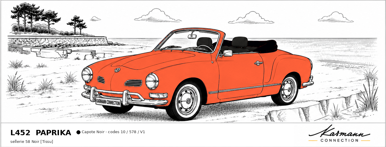 Karmann Ghia Type 14 Cabriolet L452 Paprika Paprika