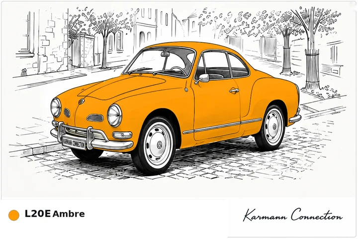 Karmann Ghia Type 14 Coupé L20E Orange fluorescent Signalorange