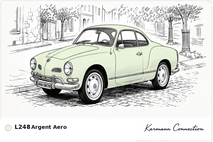Karmann Ghia Type 14 Coupé L248 Argent Aero Aero silver