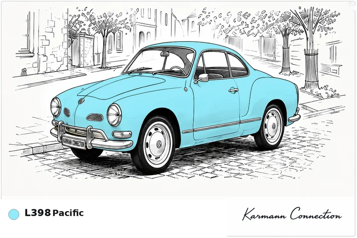 Karmann Ghia Type 14 Coupé L398 Pacific Pacific