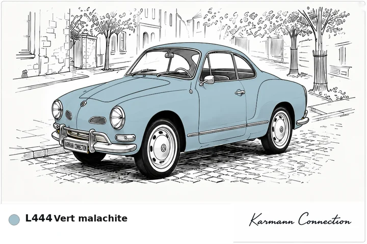Karmann Ghia Type 14 Coupé L444 Vert malachite Malachite green