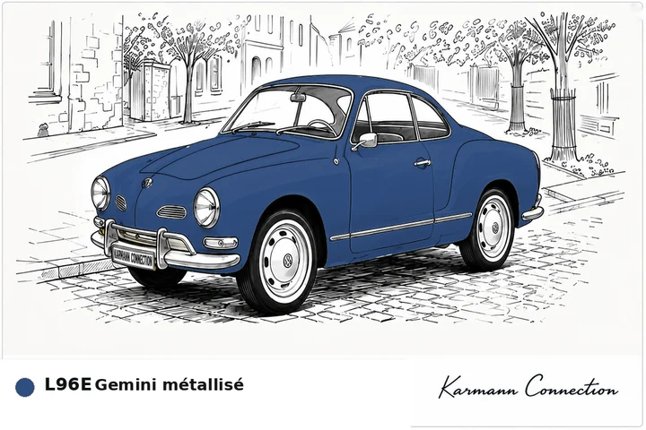 Karmann Ghia Type 14 Coupé L96E Gemini métallisé Gemini metallic