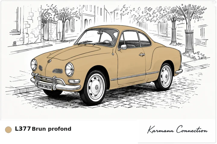 Karmann Ghia Type 14 Coupé L377 Brun profond Deep brown