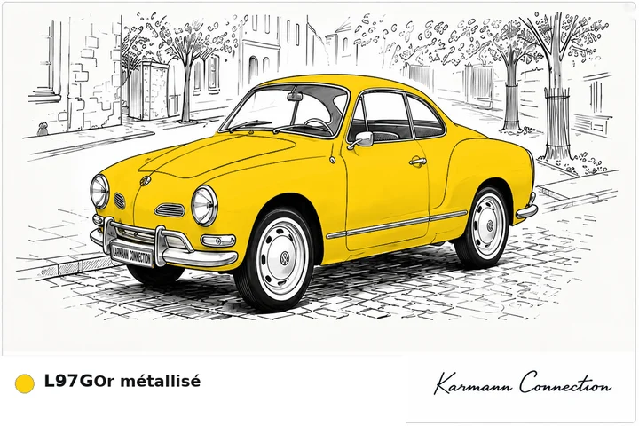 Karmann Ghia Type 14 Coupé L97G Or métallisé Gold metallic